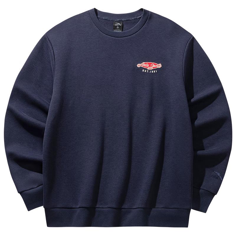 Anta Men s Trendy Round Neck Pullover Sweatshirt 170/M