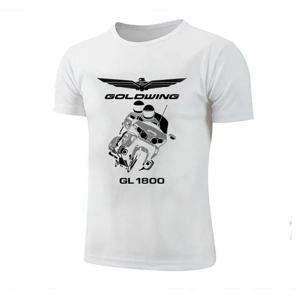 

Streetwear Goldwing GL1800 Motocycles T Shirt Men Women Summer Cotton Tee Oversized Short Sleeve High Quality Clothes Casual Top S