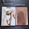 Retro Brown Stockings Non-Elastic Nylon Fabric Soft Touch Long Stockings Sexy Lingerie Women Foot Shaped Transparent Medias