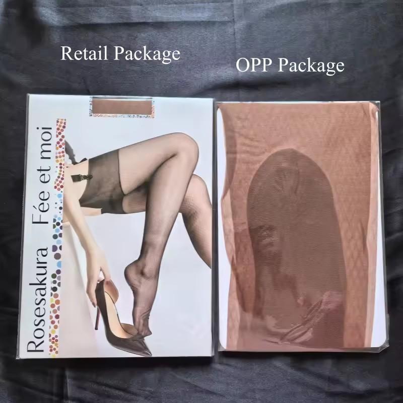 Retro Brown Stockings Non-Elastic Nylon Fabric Soft Touch Long Stockings Sexy Lingerie Women Foot Shaped Transparent Medias