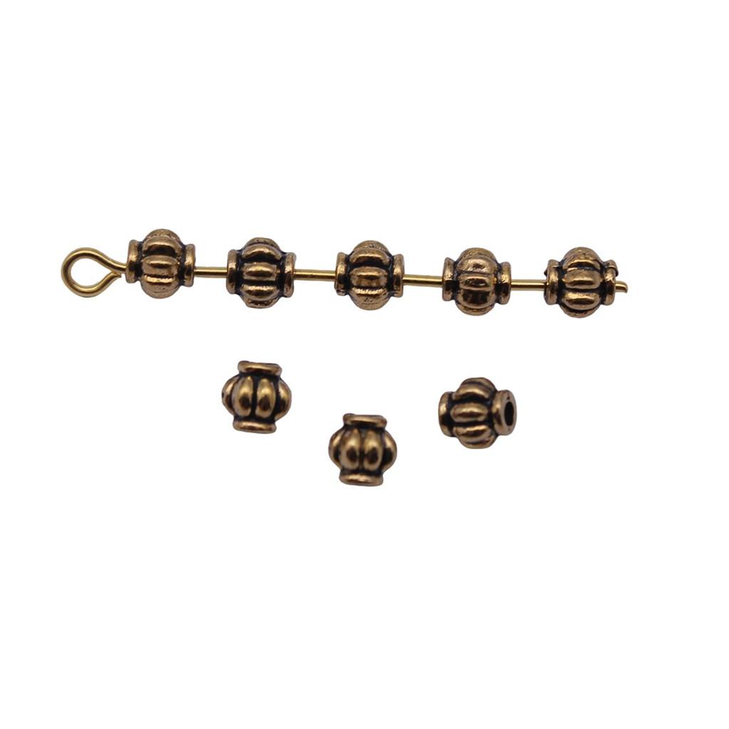 Multi Color Flower Edge Spacer Beads Metal Charms For Jewelry Making Accessories
