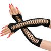 Sexy Lace Gloves Long Nightclub Dancing Etiquette Mesh Fingerless Gloves Women Cosplay Clothing Accessories