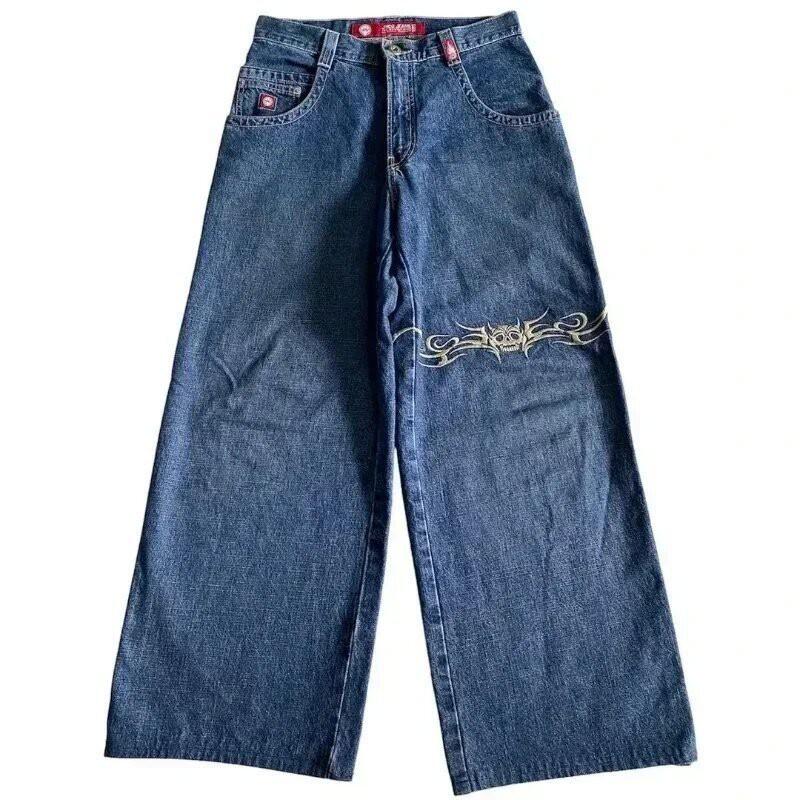 Ανδρικό Τζιν Φαρδύ Ίσιο Εφαρμοστό Casual Streetwear Στυλ Hip Hop Μείγμα Βαμβακιού Μεσαίου Υψώματος