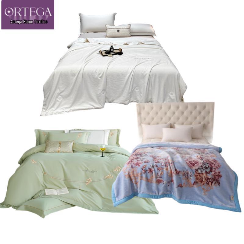 

Ortega Silk Quilt & Cotton All-Season Bedding Set