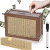 Customized Promotional Wooden Money Saving Box With Counter Desktop Piggy Bank Gift for Children Wooden Crafts Saving Box