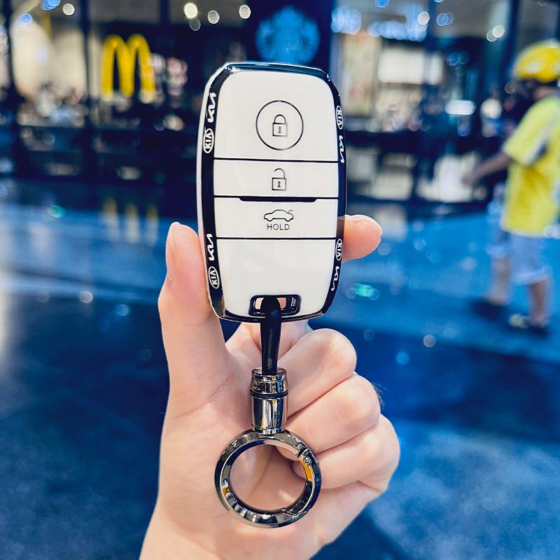 2026 Hot Car Sticker Soft TPU Car Key Case Protector Cover Fob For Kia Rio Sportage R Optima Rio5 Sorento Niro Soul Ceed Cerato