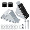 A55F-Shoe Kit 26-2 Extension Ladder Parts, Extension Ladder Feet Compatible With D1200 D1300 D1700 D1800 Series Ladders