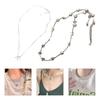 Fashion Star Pendant Necklace Stackable Long Chain Sweater Chain for Women Statement Choker Clavicle Chain Jewelry
