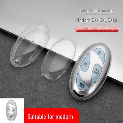 Transparent TPU Key Case for Modern Ioniq 6 & Grandeur GN7 - Full Coverage Protect