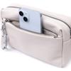 Interesting Women's Leather Bag with a Stylish Runner Vintage 22653 White