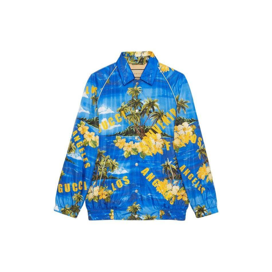 GUCCI Souvenir From Los Angeles Print Nylon Jacket 694137-ZAJI0-4216