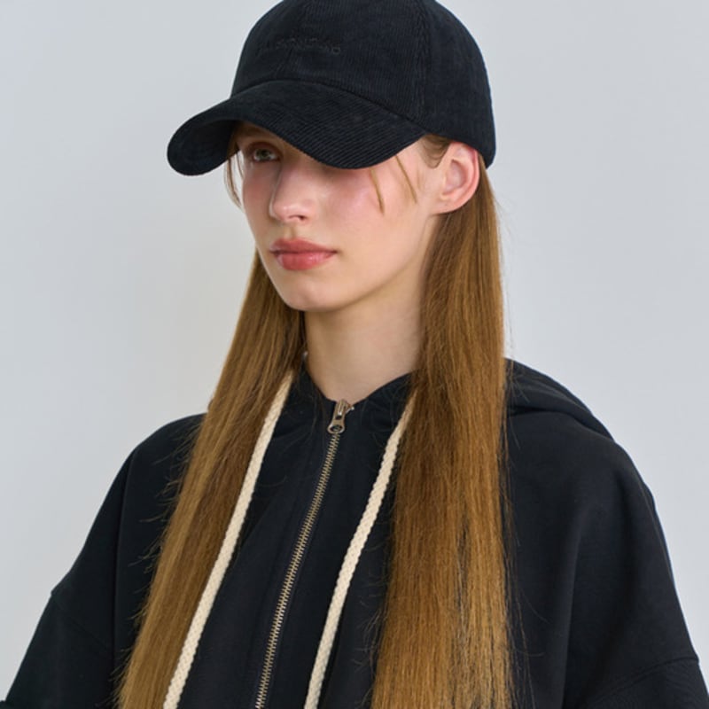 MAISON246 CORDUROY BALLCAP BK