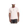 Adidas Power Workout Round Neck Casual Short Sleeve T-Shirt Men Tops Sand-Pink Black IX9092
