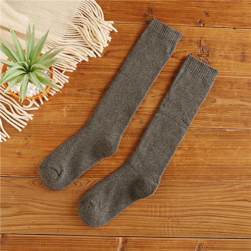 Extra Thick Winter Knee-High Cotton Socks for Men & Women
