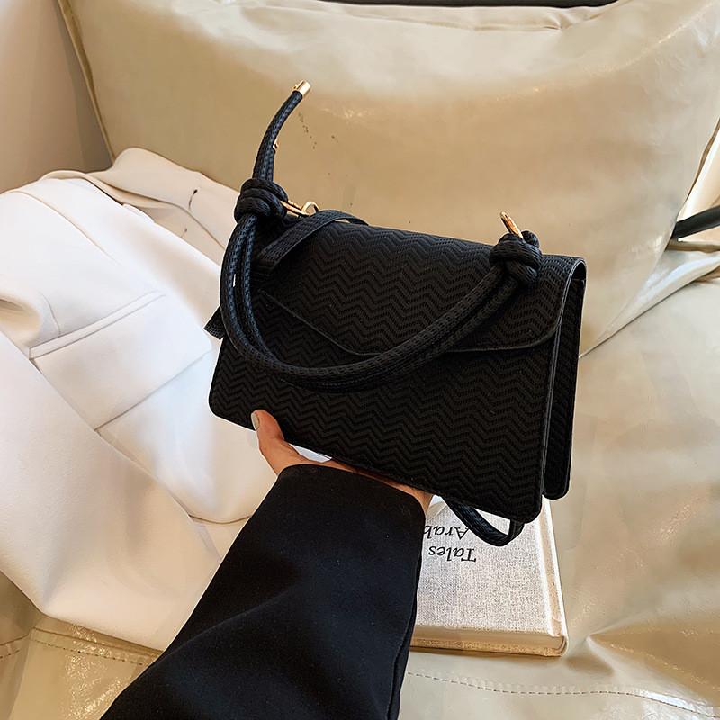 Stylish Retro Chic Small Shoulder Bag For Women In Black Purple White Pink Brown Colors