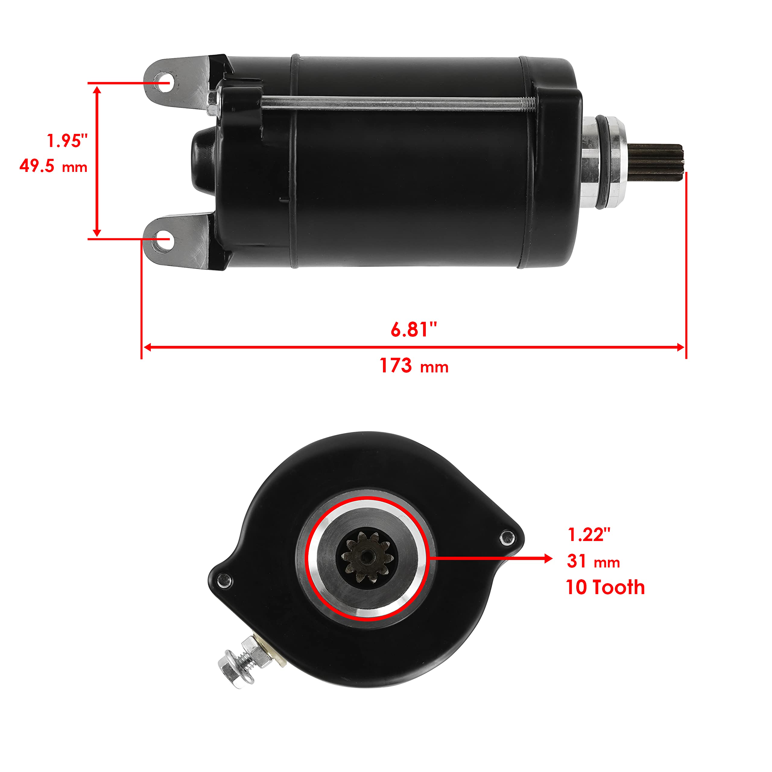 Starter Motor For Honda Vt500C Vt-500C  VT600 VT750 Shadow Replaces 31200-MF5-008 31200-MF5-018 31200-MF5-028 31200-MF5-038 1PC Starter