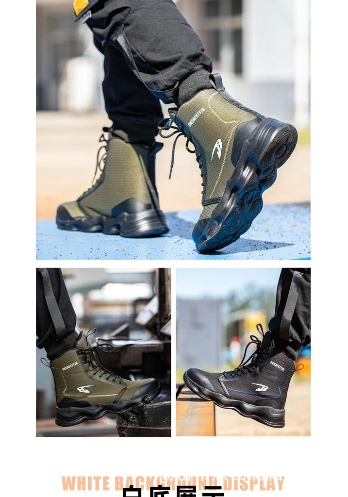 Winter Steel Toe Work Shoes: Anti-Smash, Anti-Puncture, Comfortable, Wear-Resistant, Wind and Sand Protective