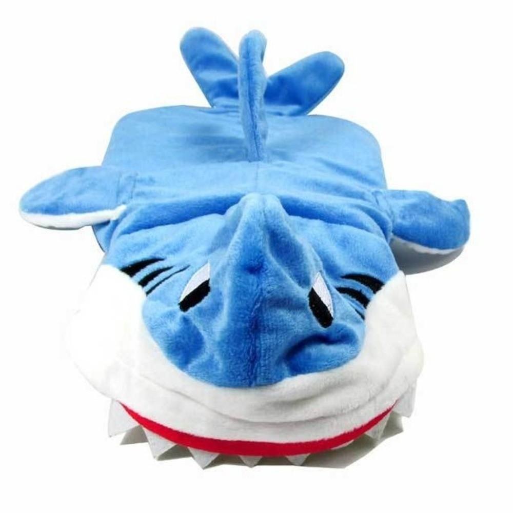 Warm Animal Dress Up Outfits Fleece Dog Cosplay Apparel Pet Shark Cosplay Costume  Pet Dress Up