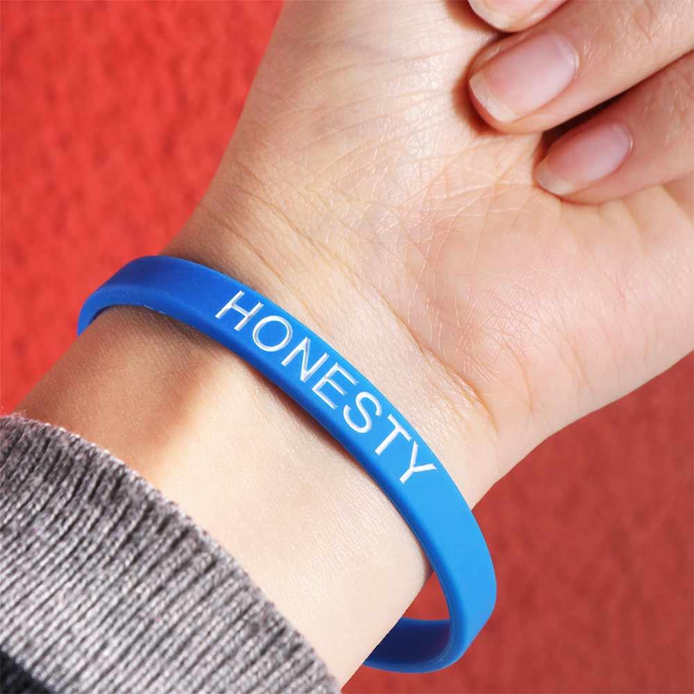Hand Bands Inspirational Quotes Wrist Bands Lettering Sports Bracelets Kids Gift