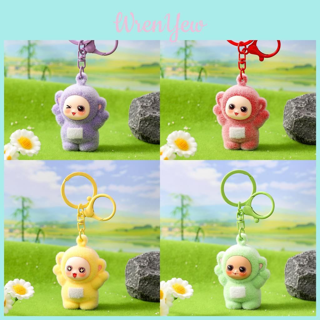 Teletubbies Tinky Winky Dipsy Cartoon Character Pile Coating Pendant For Birthday And Party Gifts