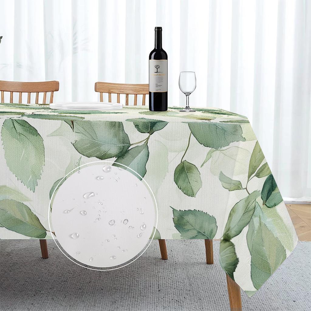 Table Cloth Floral Leaves Palm Leaves Printing Rectangular Tablecloths For Table Party Decoration Dining Tablescover Manteles