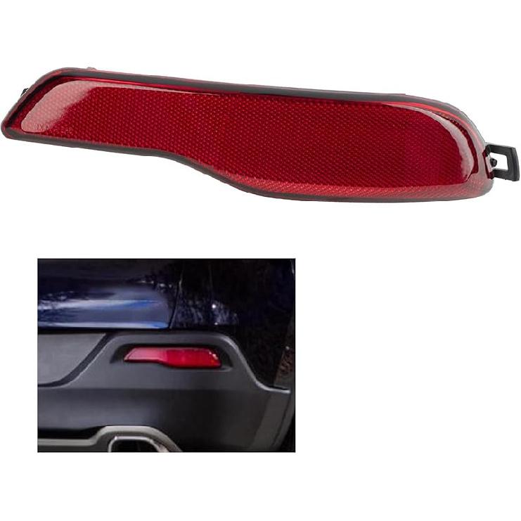 68105144AC Rear Bumper Reflector Passenger Side Compatible With Jeep Cherokee 2014-2018 (Right) right side 68105144AC