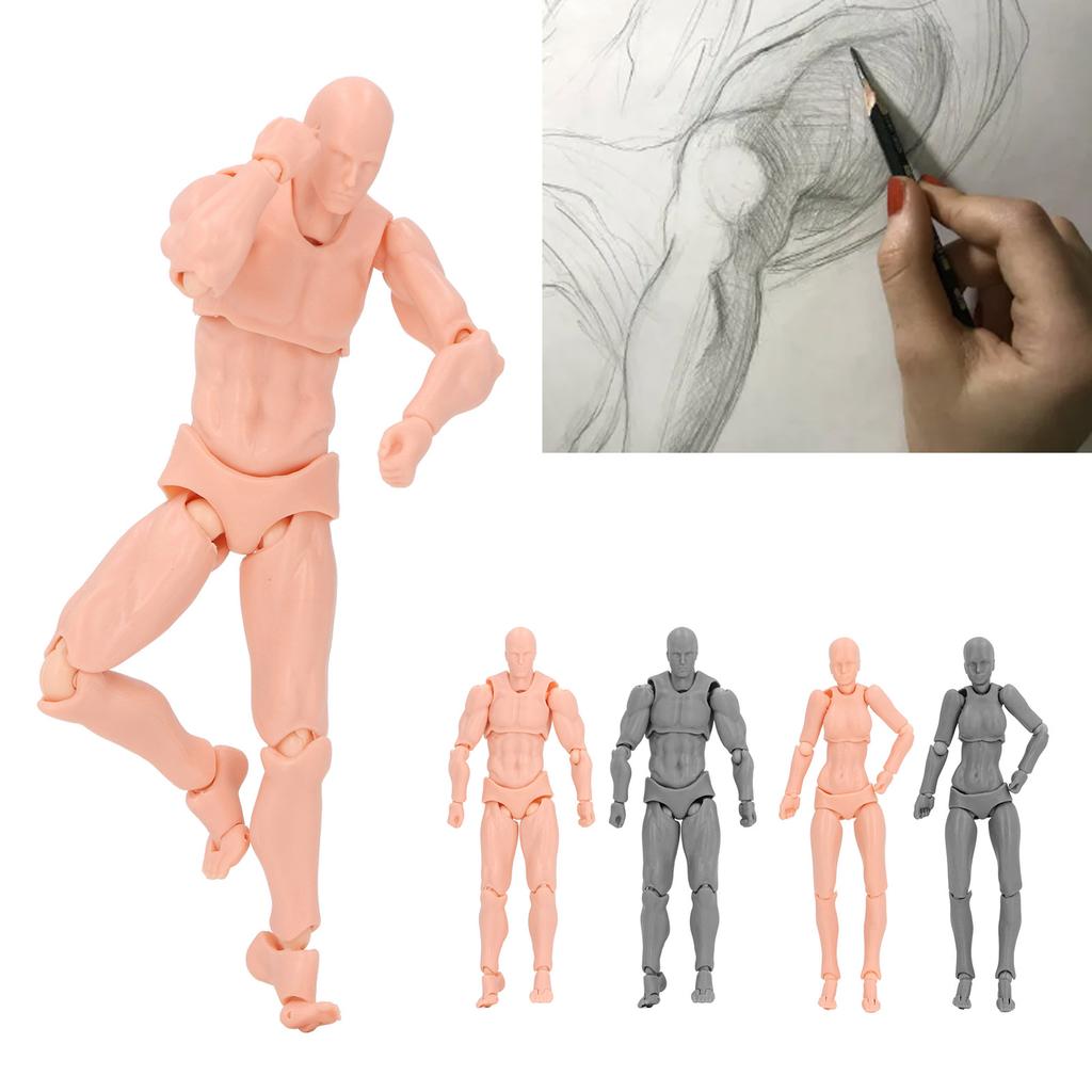 Figure Model PVC Action Figure Drawing Model Movable Joint Pedestal Support Artist Draw Painting Mod