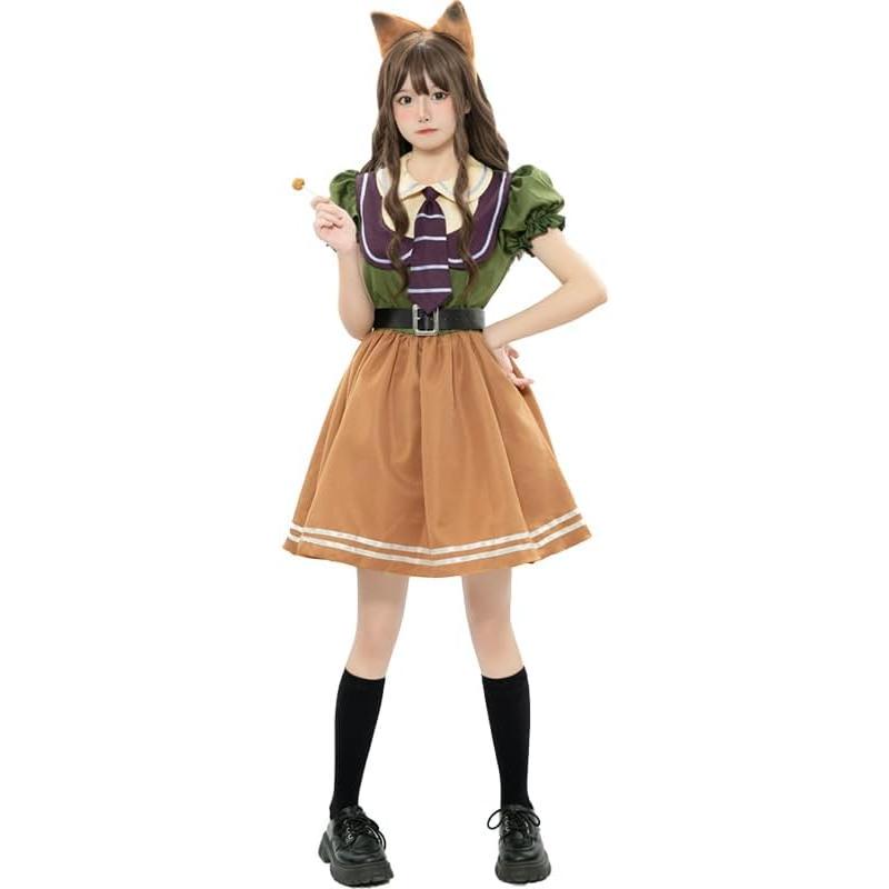 [Mprocen] Topia Judy Hopps Halloween Judy Hopps Police Uniform One Piece Cosplay Costume Rabbit Police Uniform Costume Transformation Halloween