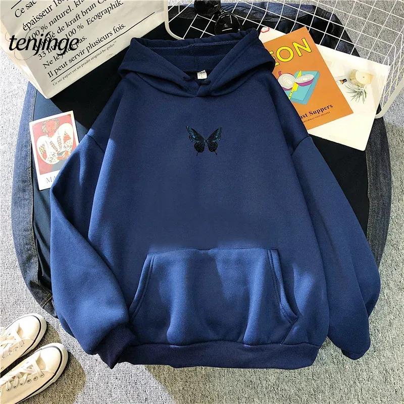 Hot Selling Winter New Hooded Sweatshirt with Sweet and Simple Printed Korean Style Fresh Streetwear Women's Hooded Sweatshirt