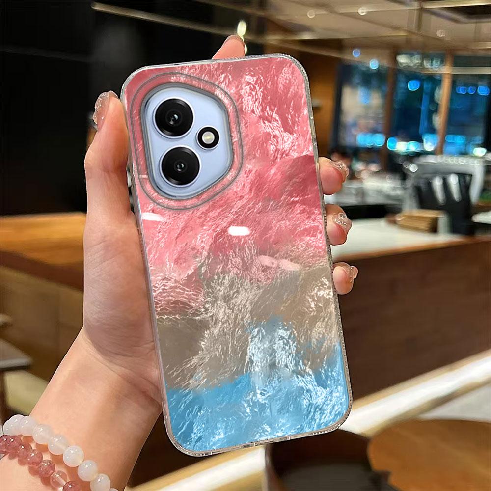Phone Case Dopamine Pink Purple Blending for Honor X9c 400 Lite 200 Pro 90 X8b X7d X9a X9b X8c X8a X7c X7b Vortex texture Cover