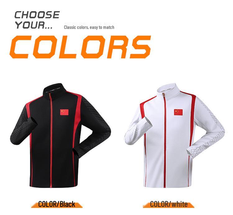 Chinese Team Sportswear: Autumn/Winter Set - Sports Student Training Clothes with Plus Velvet Jacket, Martial Arts Coach Uniform, School Uniform