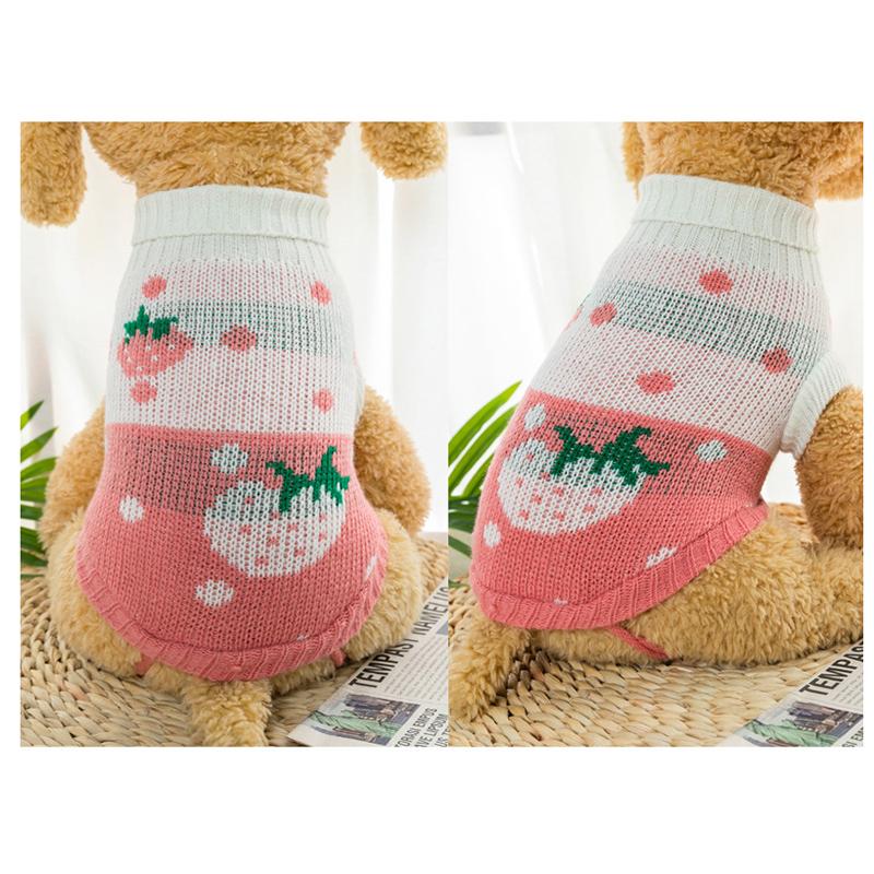 Pulover pentru câini de Crăciun, iarnă, haine calde pentru câini pentru câini de talie mică, pisici, haină tricotată pentru cățeluș, costum buldog francez chihuahua Yorkie