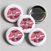 6Pcs Wedding Button Pin Team Kiss The Miss Kiss The Miss Goodbye Bachelorette Party Bridal Shower Wedding Bridesmaid Proposal