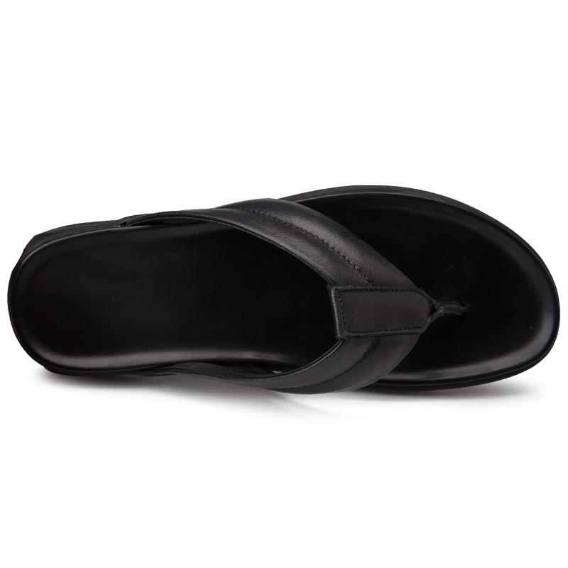 Nové letní pánské žabky Pánské plážové pantofle Pravá kůže Pánská obuv Ležérní Chladivé Boty do vody Pánská móda Pantuflas