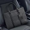 DCLOUD Men's Plaid Crossbody Briefcase