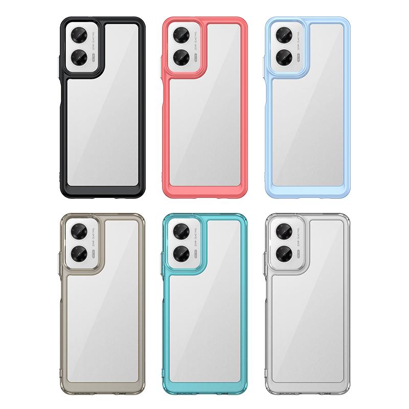 For Motorola Moto G35 Case Cover Moto G35 Capas Phone Bumper Back Shockproof Transparent Colour Clear For Fundas Moto G35 G 35
