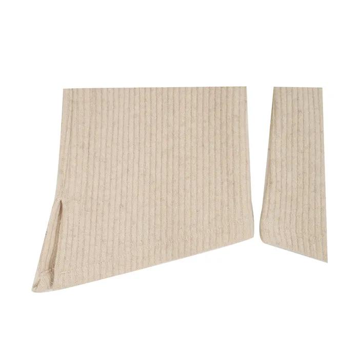 Ribbon Slit Wool Ribbed Leg Warmers_Ivory