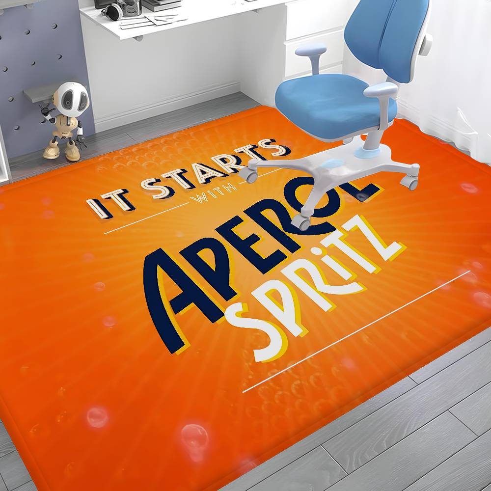 Tappetino da Bagno A-Aperol S-Spritz Antiscivolo Assorbe Acqua Striscia Lunga Cuscino Tappetino da Camera da Letto Zerbino di Benvenuto