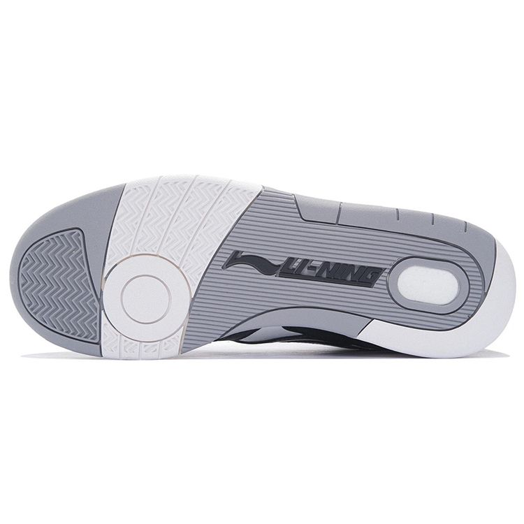 Li Ning 937 Comfortable Casual Low-Top Skate Shoes Men Sneakers Black White AZGS045-2