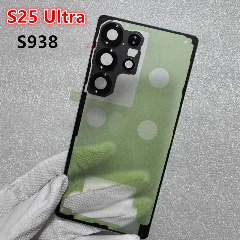 S938 S936 Housing For Samsung Galaxy S25 Ultra Plus Glass Matte Transparent Battery Back Cover Repair Rear + Camera Lens