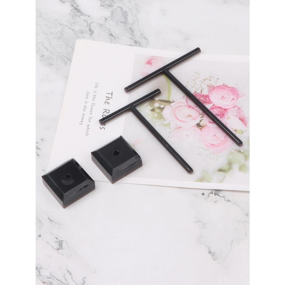 2Pcs Jewelry Display Rack T Shape Stand Show Charms Universal Professional Showcase Boutique Set Earrings Shelf