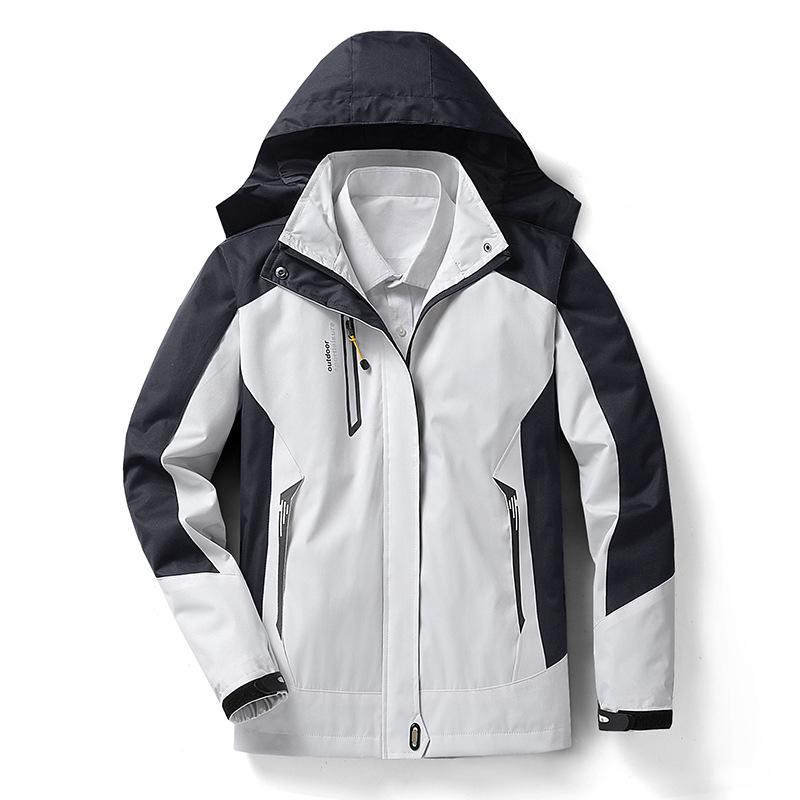 Unisex Outdoor Windproof Jacket - Single Layer, Lightweight, Waterproof Sportswear for Couples
