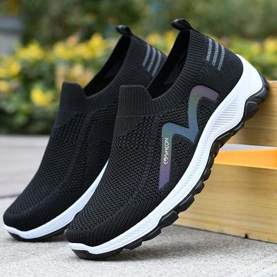 Frühling Sommer Mesh Herren Sportschuhe mit weicher Sohle weiche Oberfläche rutschfest abriebfest einfach bequeme Schuhe