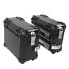 Pair of Motorcycle Side Case 35L Water Resistant Aluminum Alloy with Safety Lock and Handle Side Lug