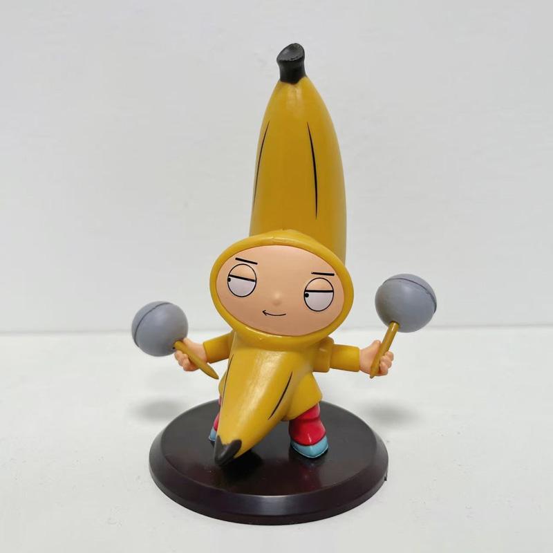 10 см Аниме Гриффины Банановый Танец Брайан Стьюи Фигурки Настольное Украшение Игрушки Игрушка для Витрины Коллекционная Веселые Подарки