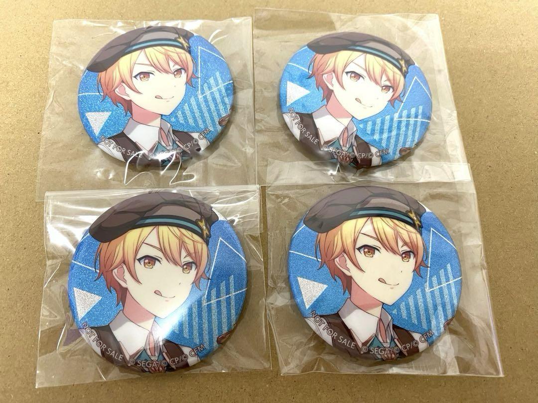 

[USED] Project Sekai Tenma Tsukasa Glitter Can Badge 33C Color Pale Bonus Set of 4