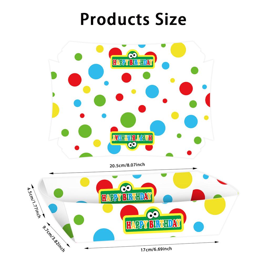 Custom Sesame Street Themed Party Supplies Birthday Decoration Sesame Street Tableware Party Atmosphere Arrangement Banner Props