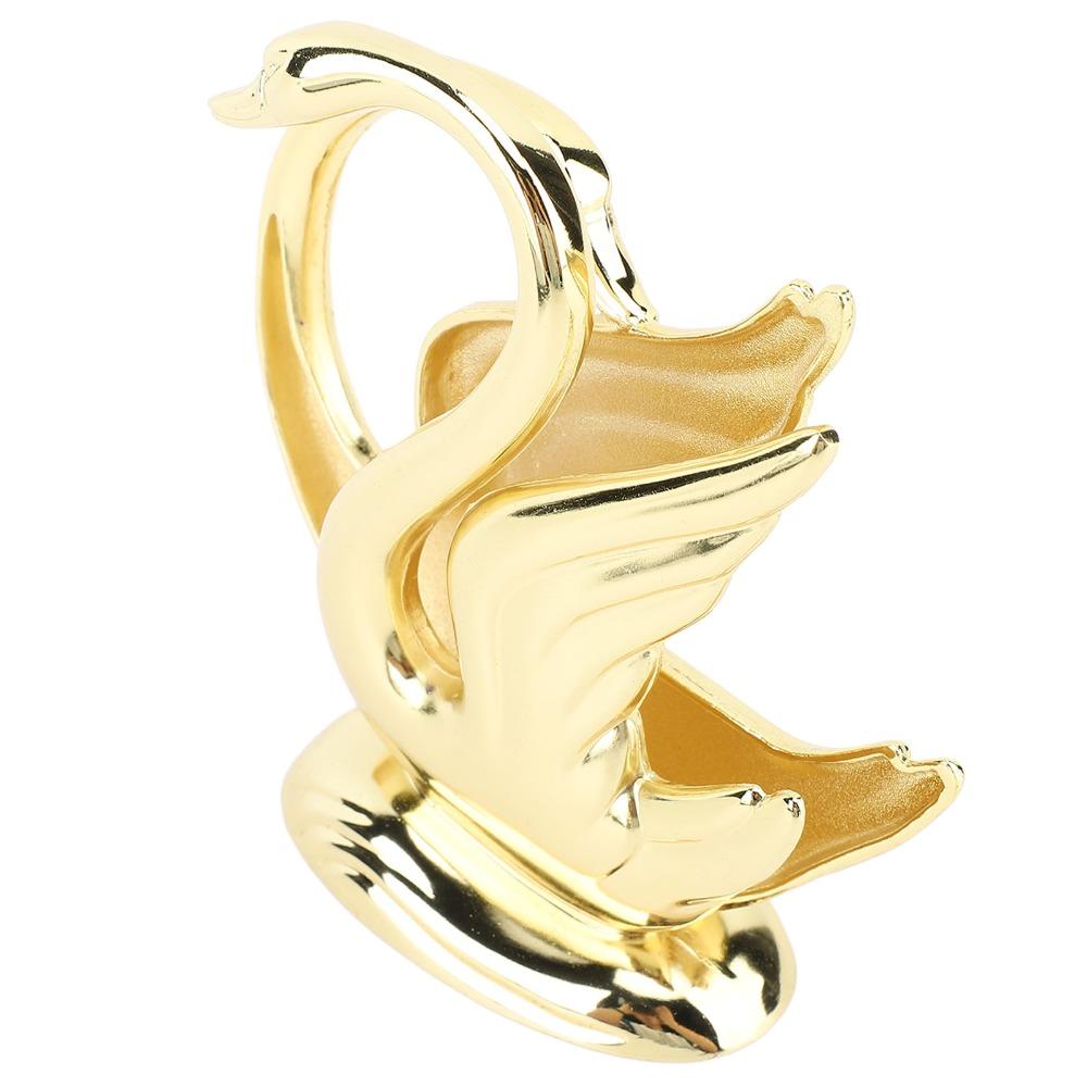 Upright Gold Napkin Holder Zinc Alloy Tissue Dispenser Stand For Restaurant