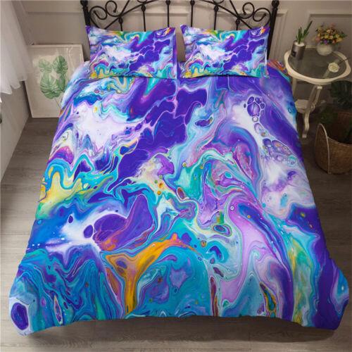 Doona Duvet Quilt Cover Set Colorful Pillowcases Single Double Queen King Beds