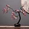 Zen Stijl Kunstmatige Pruimenbloesem en Magnolia Bloemenarrangement voor Woonkamer Decoratie